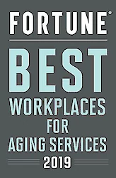 Best of Home Care National Provider 2014-2016 Fortune Best Workplaces In Aging Services 2019