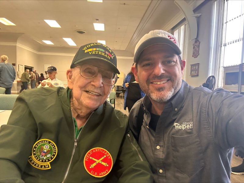 We had the pleasure of meeting Don, a WWII Veteran, at a recent VA support group. He bravely enlisted in the Army after Pearl Harbor and served in the Field Artillery Division in Italy. Thank you for your service, Don- it was an honor to meet you.