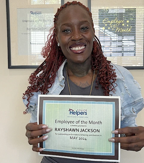 Congratulations to Our May Employee of the Month, Rayshawn!