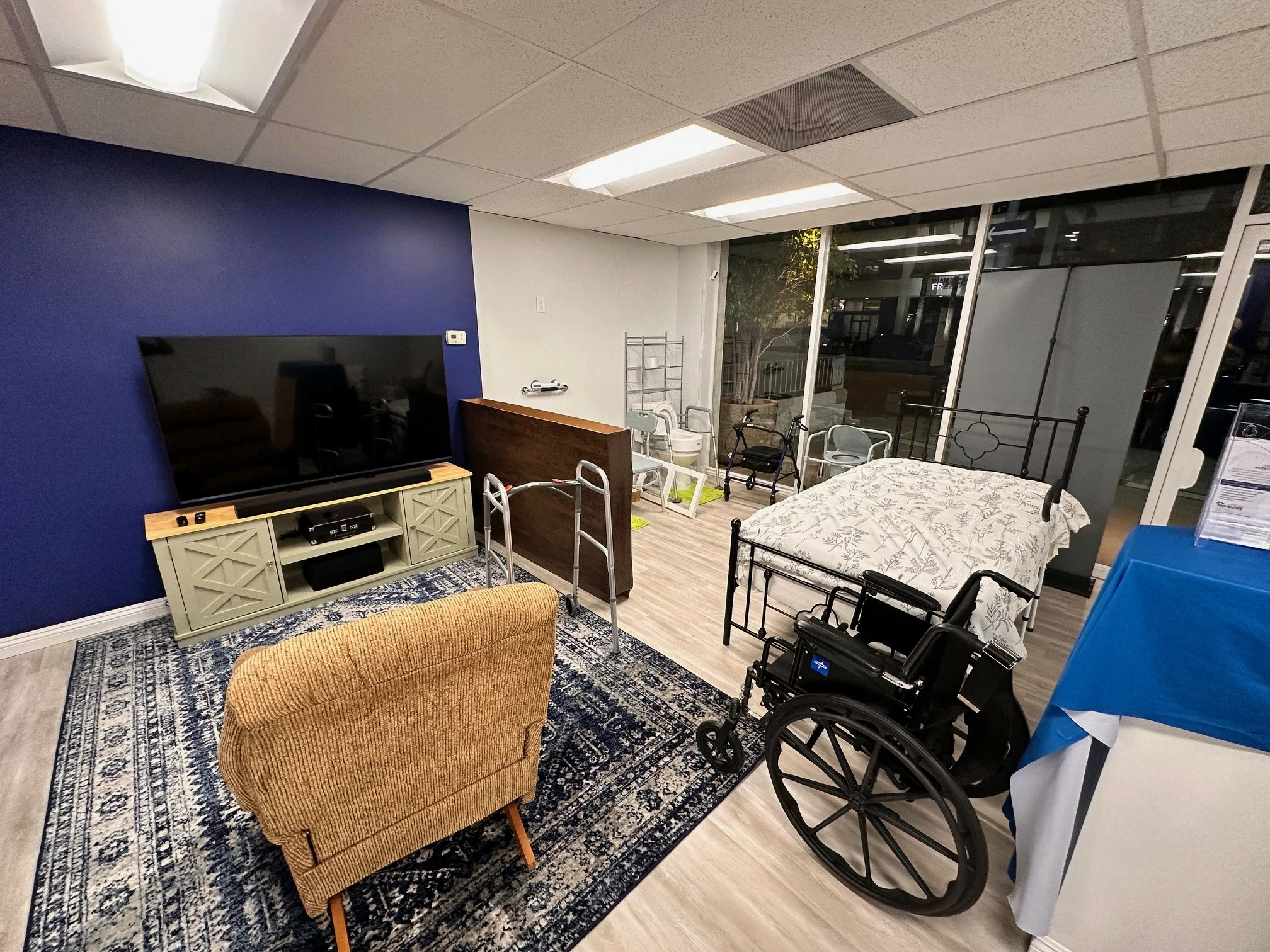 Check out our Center of Excellence, a training space designed as a realistic simulation of a client’s home. We offer hands on training to caregivers and members of the community to help them better identify hazardous items and learn more about the safety of a seniors’ home.