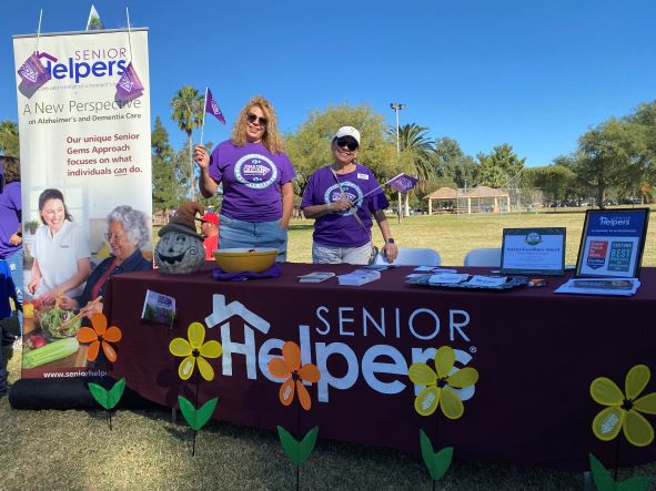 The Senior Helpers of Tucson team raised $800 to help further the care, support and research of the Alzheimer's Association!