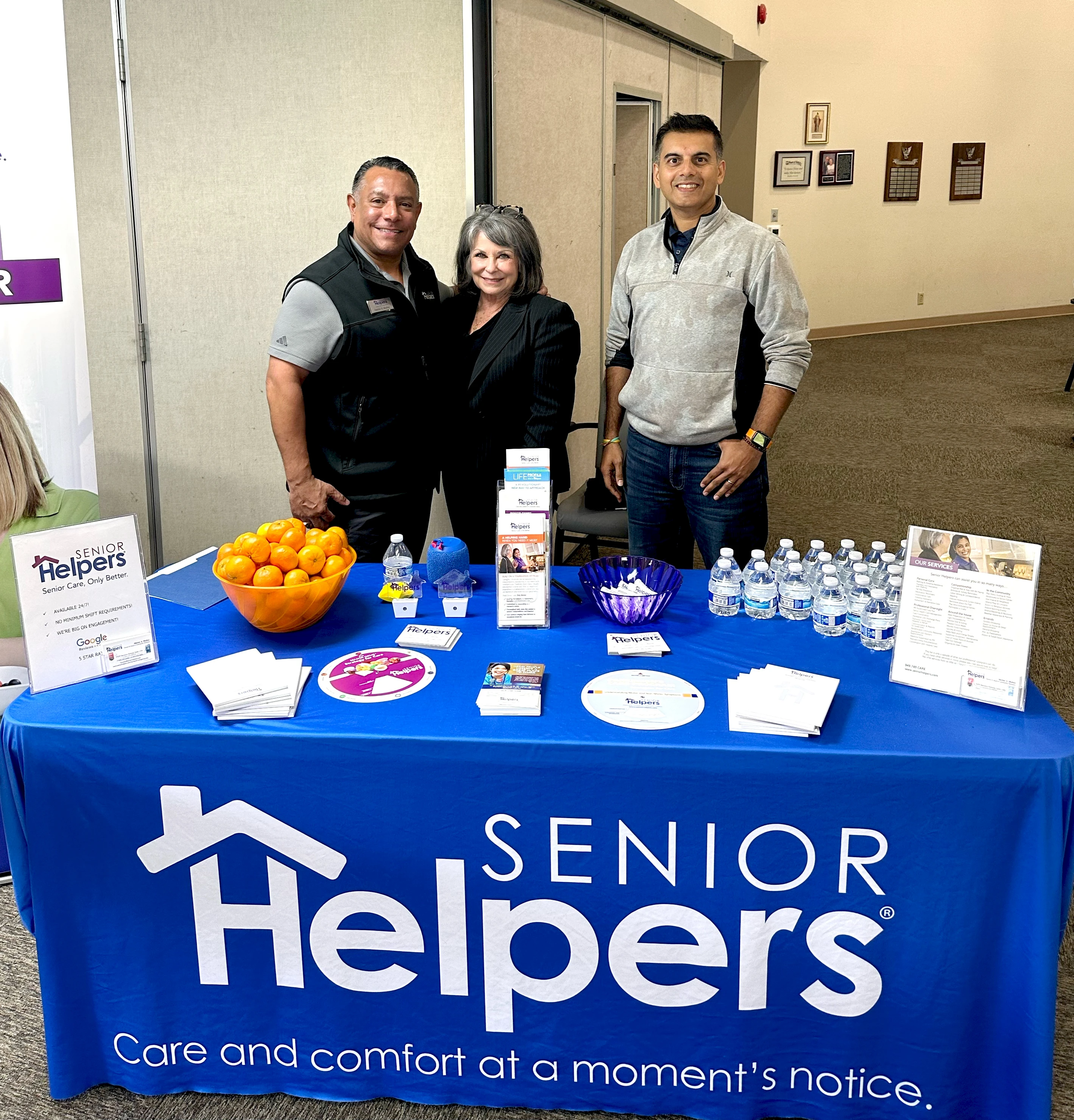 We had a great time over the weekend at Mount of Olives Adult Day in Mision Viejo. Great spending time with new Senior Helpers franchisee, Keyur Shah and the always insightful Patty Barnett from Alzheimer's OC.