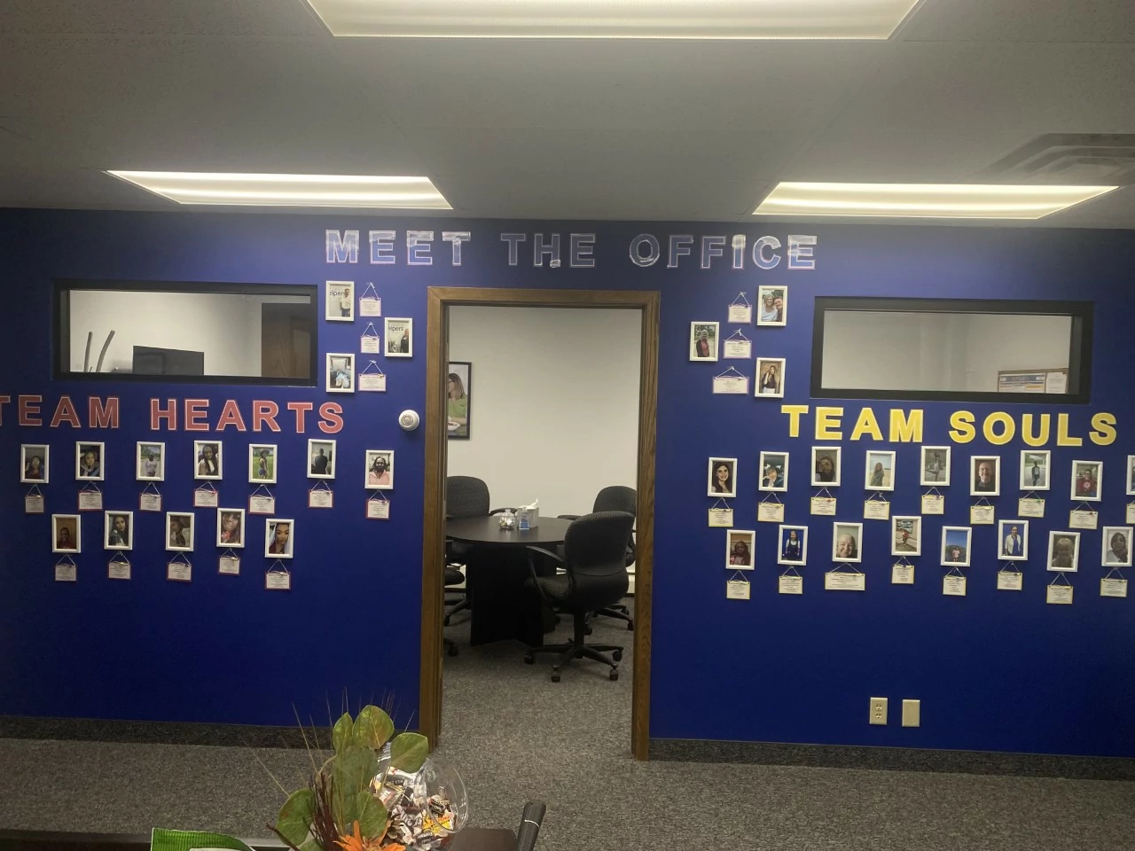 This is Roseville's Heart and Souls wall. We love honoring our fantastic caregivers by putting them up on the wall!