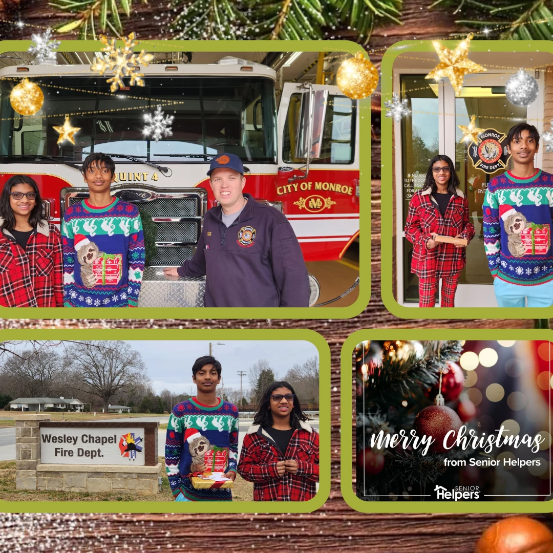 Senior Helpers of Waxhaw-Monroe expresses gratitude to local firefighters for their dedication and hard work during this holiday season, keeping our seniors safe in the community.