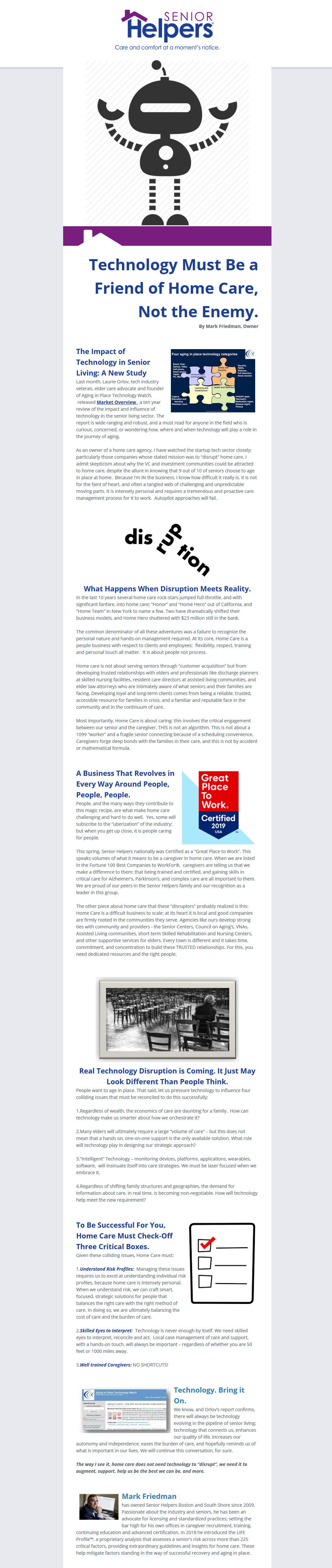 Technology Must be a Friend blog image