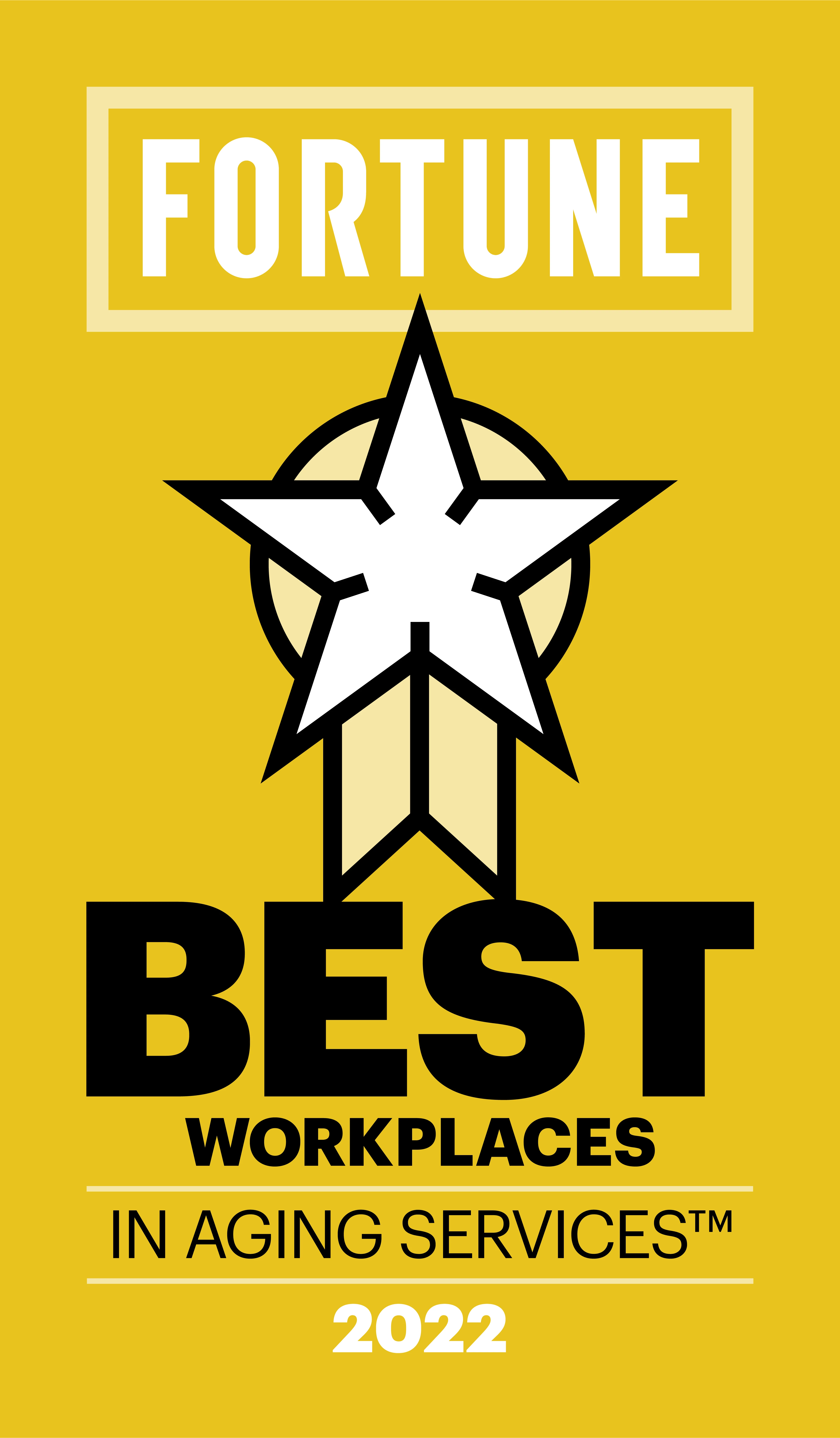 FORTUNE Magazine Best Place to Work in Aging Services