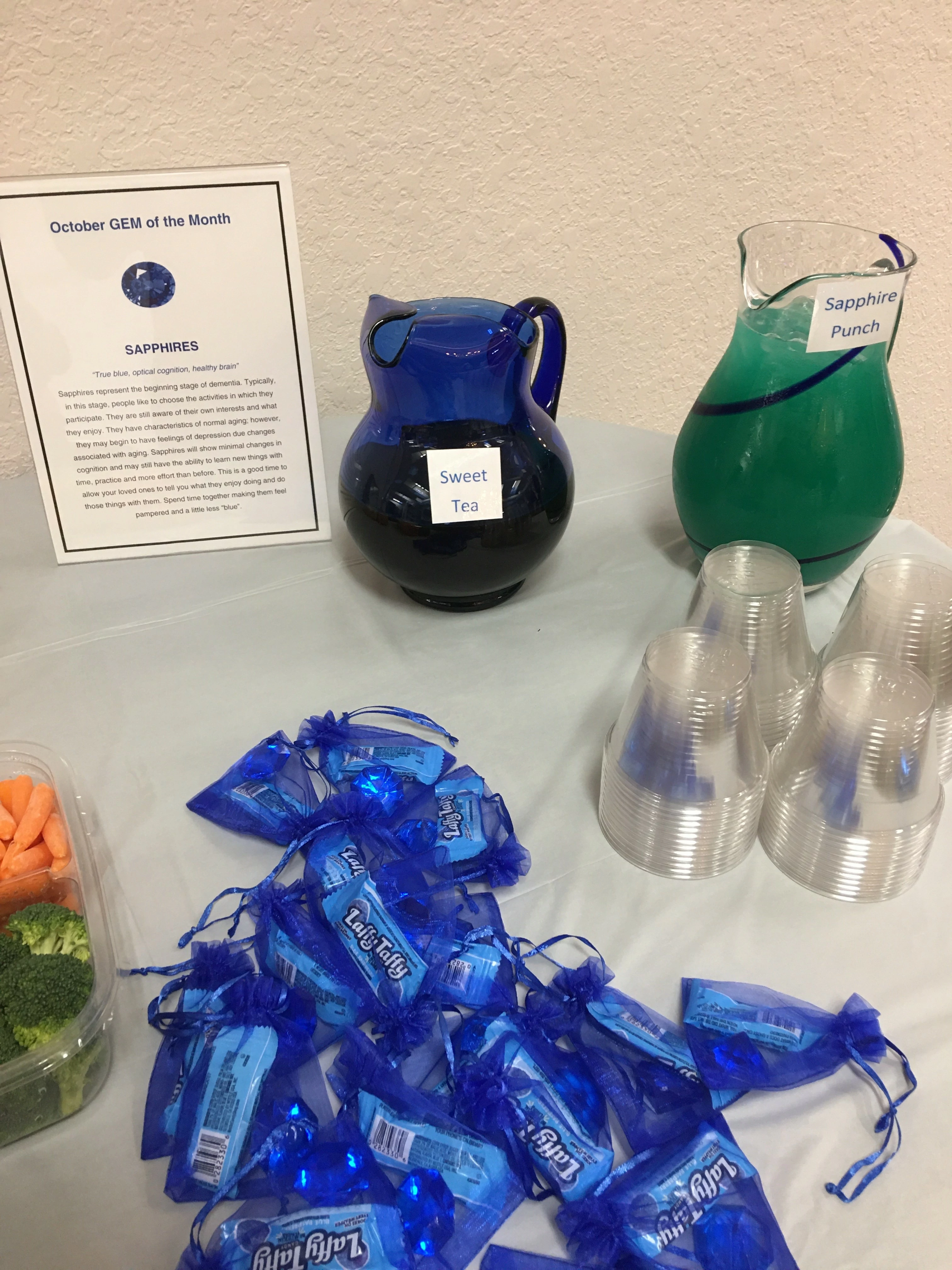 Sapphire Gems Open House on October 18, 2019 - Punch Table