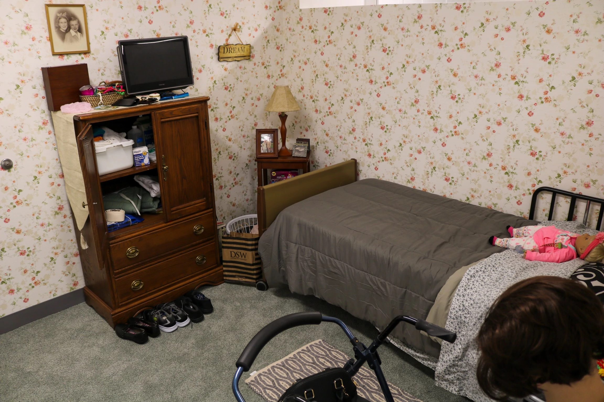 Our caregiver training room consists of many household items that can be obstacles for seniors