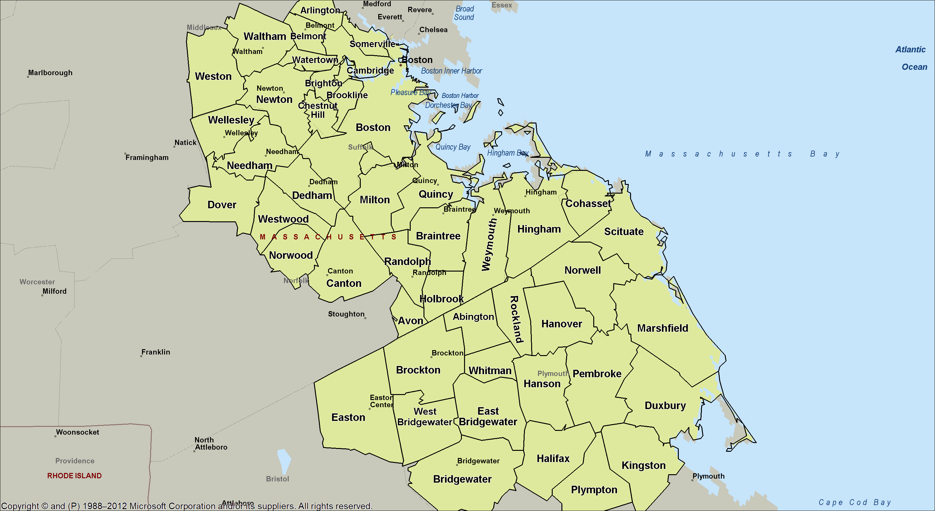 South Shore Map