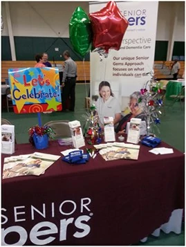 Senior Helpers helping Seniors with information about our services. Located in Erwin, NC.