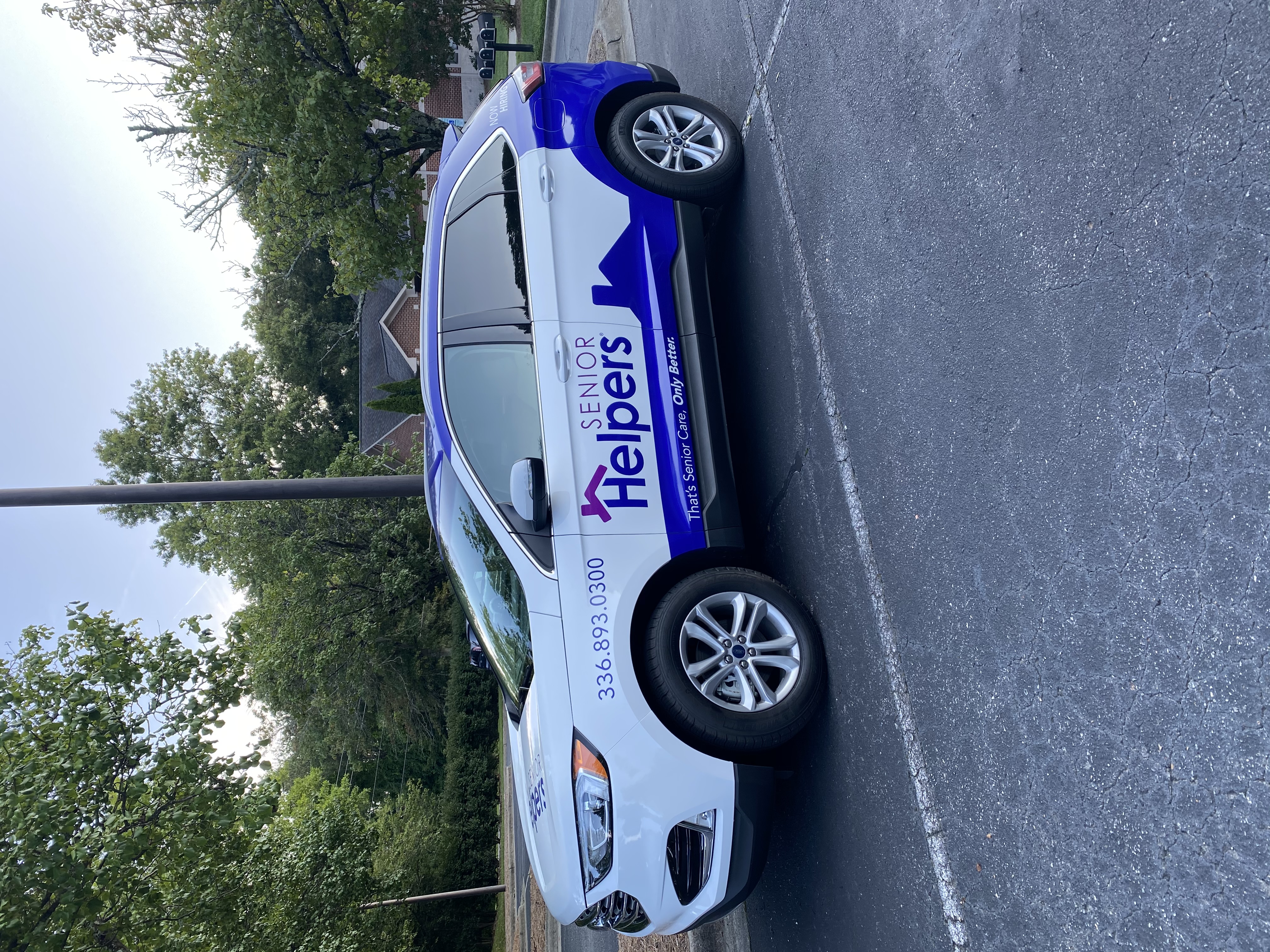 Piedmont Triad office wrapped car