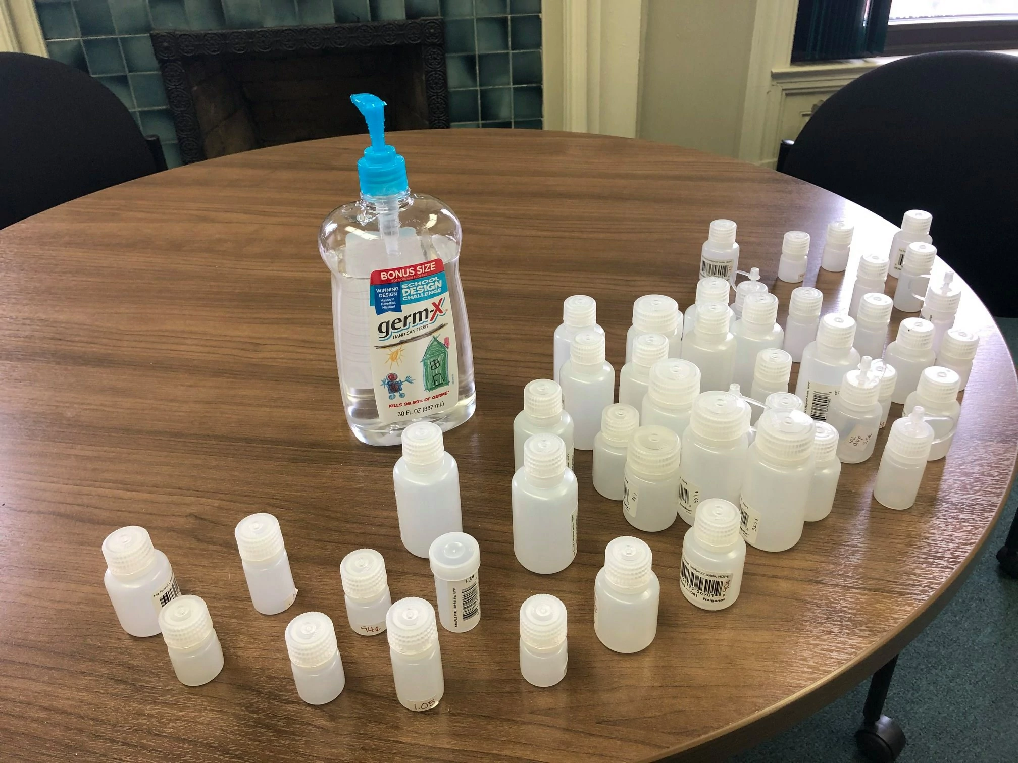 Special THANKS and SHOUT OUT to Piper VanOrd and Allegheny Outfitters for donating these bottles today! They will be put to good use! We are divvying up hand sanitizer for our Caregivers!