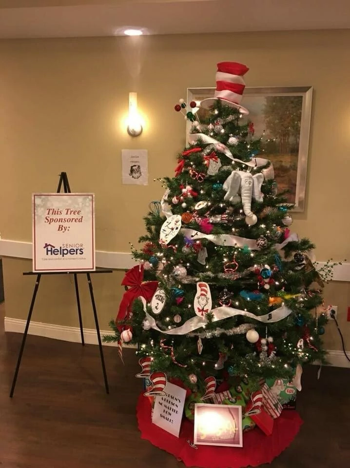For the second straight year, Senior Helpers Erie participated in the Trees of Manchester displayed at Manchester Commons