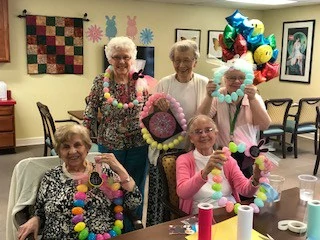 Happy Easter! Had a wonderful time with the ladies at The Bloom at Belfair making Easter egg wreaths for their doors.