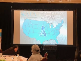 Sponsoring and speaking at the in AFA Educating America Tour at the Concepts in Care Educational Conference