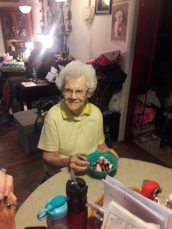 No birthday is complete without ice cream and a celebration! Happy 94th Birthday Mrs. B