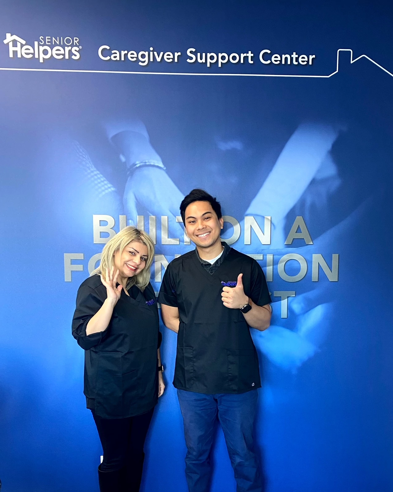 Always a good day when we have our Caregivers at the Support Center.  Welcome to the Family Niloofar and Crispaul!