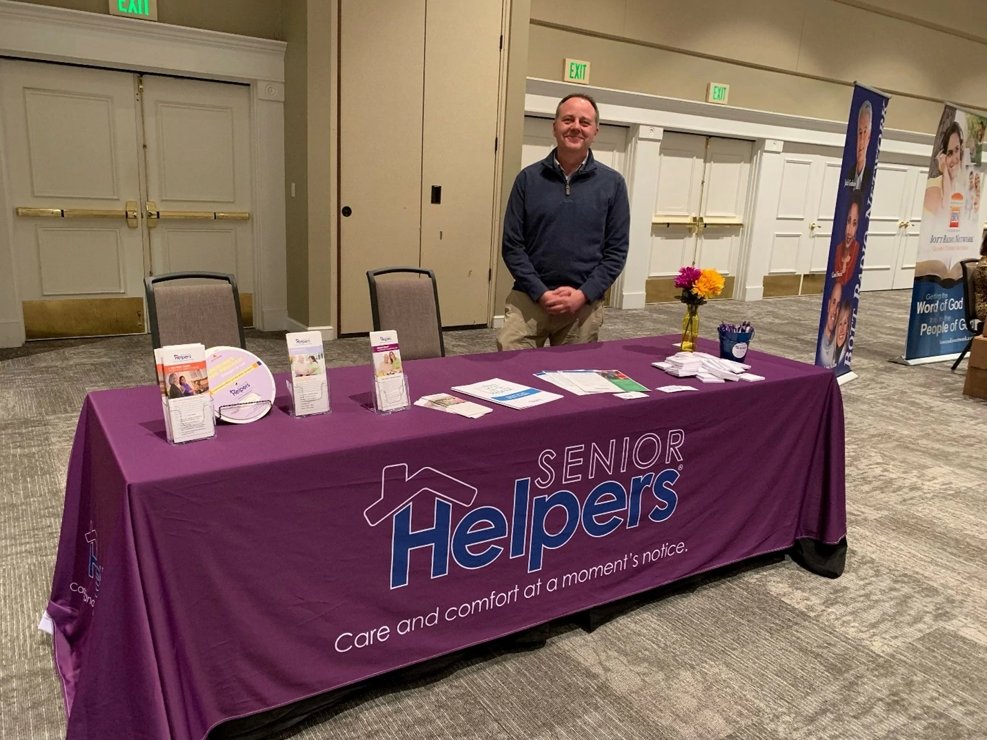 Rod Marter enjoyed discussing Senior Helpers with area Pastors at the Pastor Appreciation Luncheon hosted by Bott Radio. It was a great day for fellowship and listening to keynote speaker, David Burton. Thank you, Bott Radio Network for inviting Senior Helpers Memphis to be a part of this event.