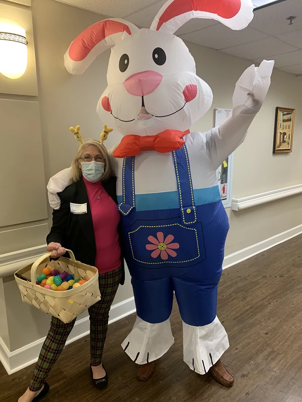 Senior Helpers & Crescent Hospice spread Easter cheer with residents at The Fraser, Pines at Hilton Head, Harbor Cove, Ridgeland Nursing Center, Vineyard and Life Care Hilton Head Island.