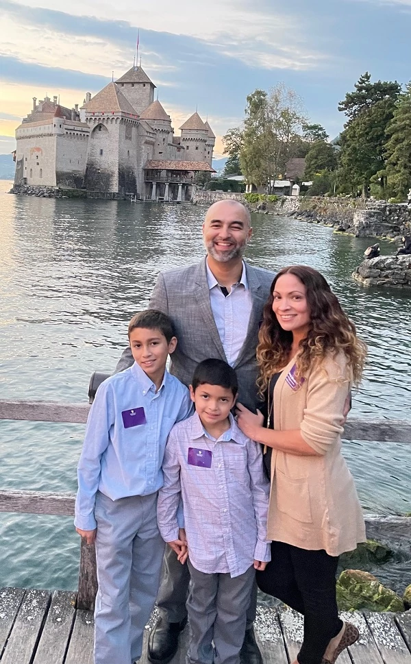 The Giraldo family at the Presidents Club trip to Switzerland, September 2021!