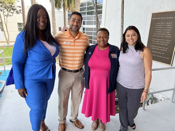 Supporting our Community with North Miami Beach Commissioners Daniela Jean and Paule Villard