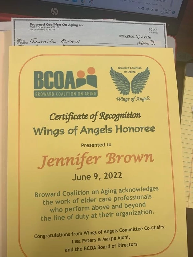 Senior Helpers is so proud to have one of our caregivers receive this amazing and honorable recognition