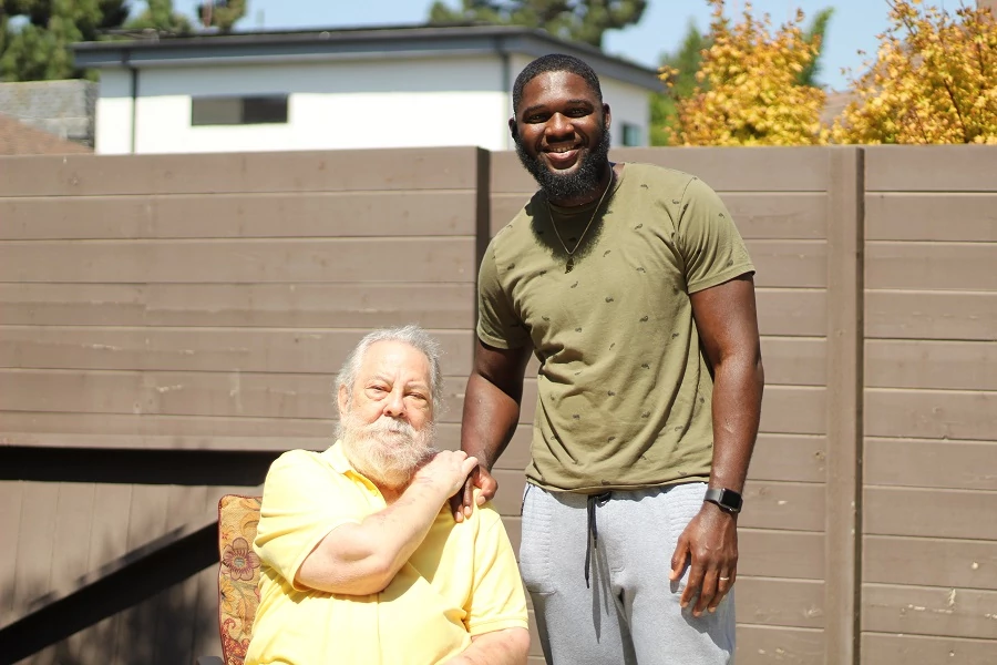 Meet Brett & Devon.  At Senior Helpers, we believe in creating meaningful connections that turn 