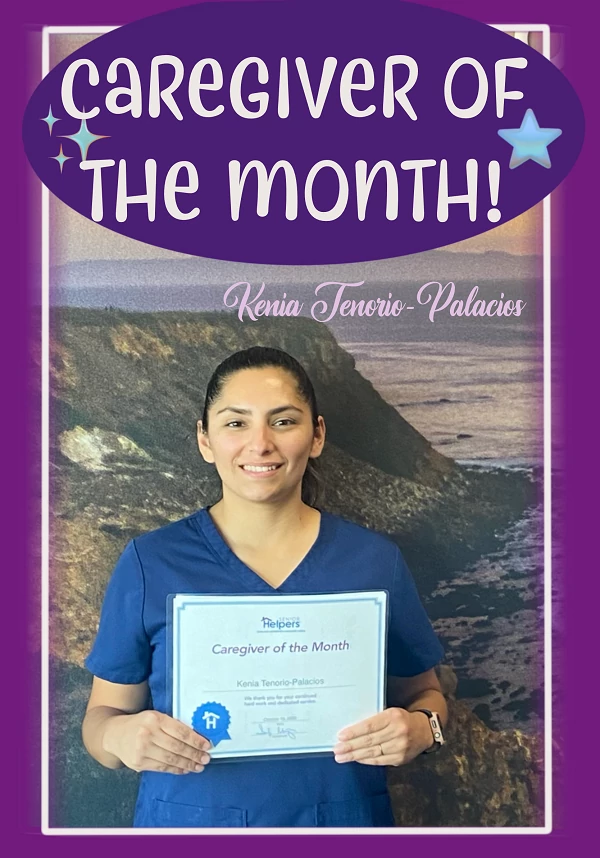 Meet our caregiver of the month for October, Kenia. She has been exceptional in providing care for her clients. She is always available at a moment’s notice, continuously displays a positive attitude, has a servant leadership mindset, and is always living our core values. Congratulations on being Caregiver of the month! 🎉🎉👏🏼👏🏼