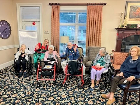 Senior Helpers spent the Christmas Holiday enjoying activities with residents of The Benton House Bluffton this year.