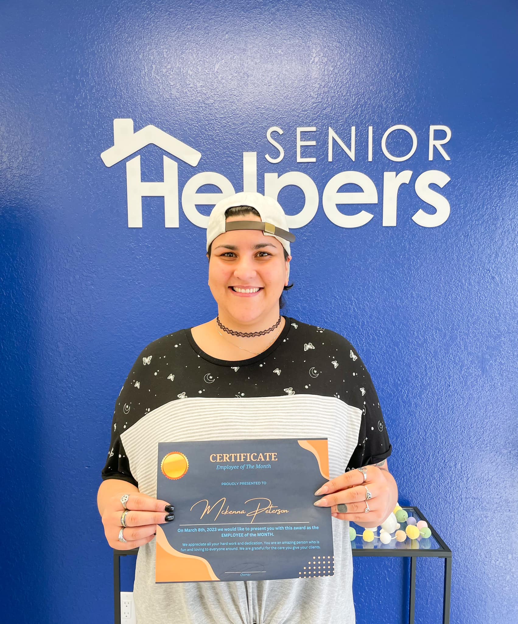 Congratulations to our Caregiver of the month McKenna! Thank you for your dedication and compassion with our families. You truly find a way to bond and make families feel comfort when you visit.
