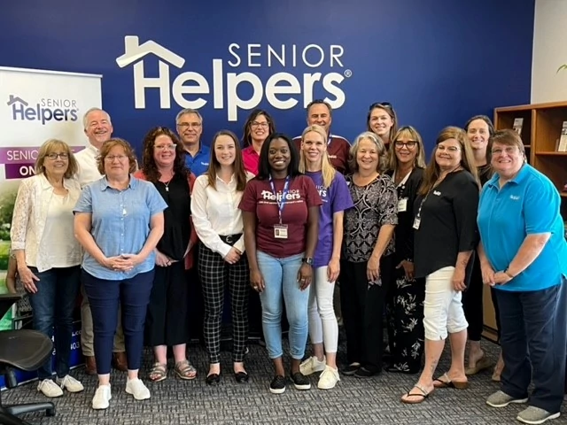 Senior Helpers MN office get together! There are 5 locations in the Twin Cities, and we get together every 3 months.
