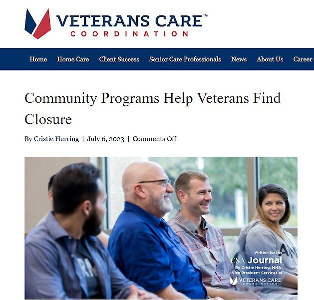 Community Programs Help Veterans Find Closure
