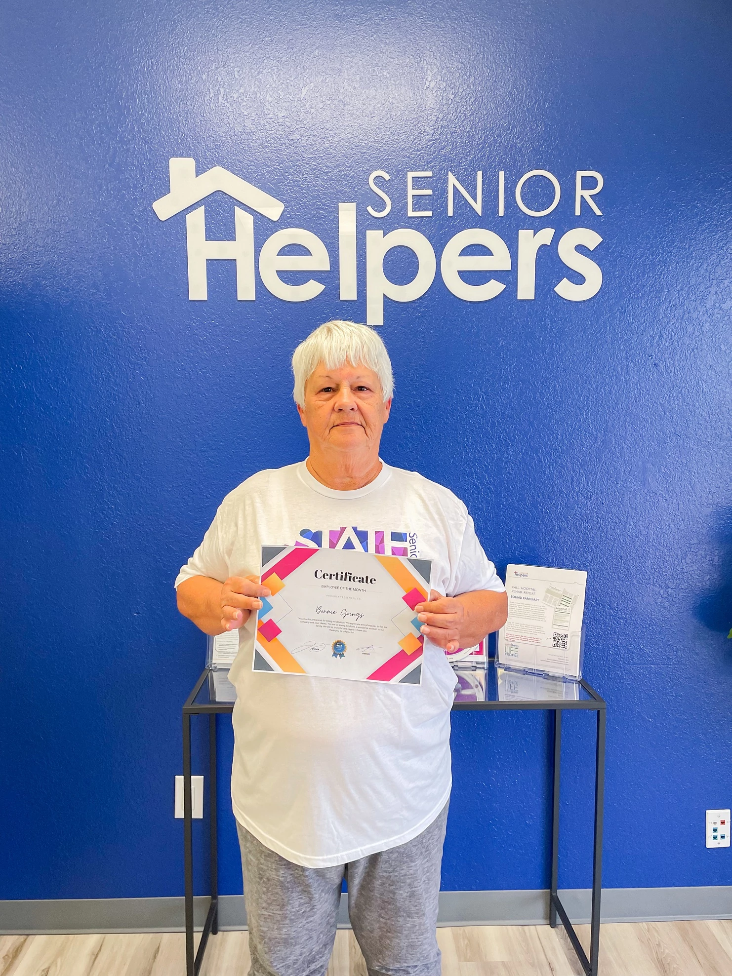 Congratulations to our Caregiver of the Month Bonnie. We appreciate Bonnie’s southern hospitality and worth ethic. From sewing buttons on clothes to making her Tennessee pot pie Bonnie has made our families extremely happy. We want to thank Bonnie for being part of our family and caring for the families we support and serve.