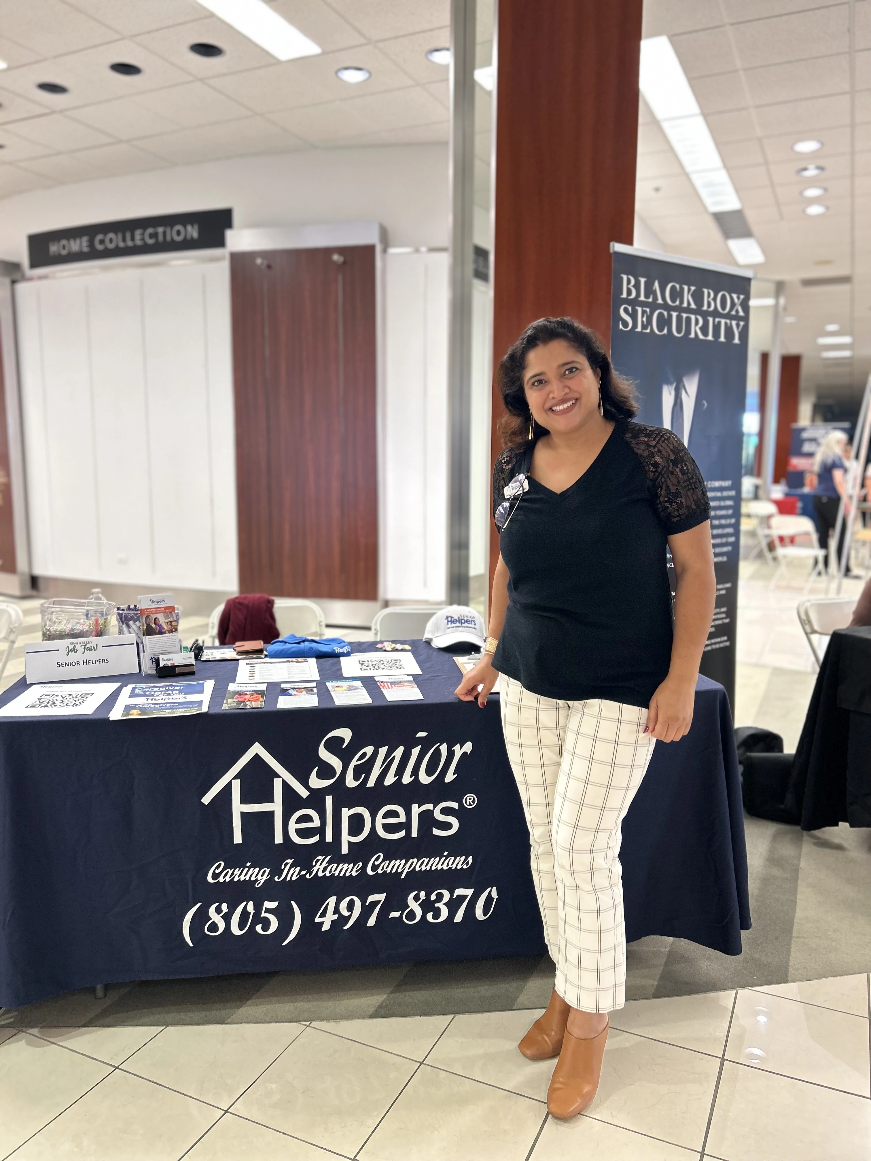 Here’s our lovely owner, Mona, at the Simi Valley Job Fair— We are always looking to hire top notch care to expand our Senior Helpers Family!