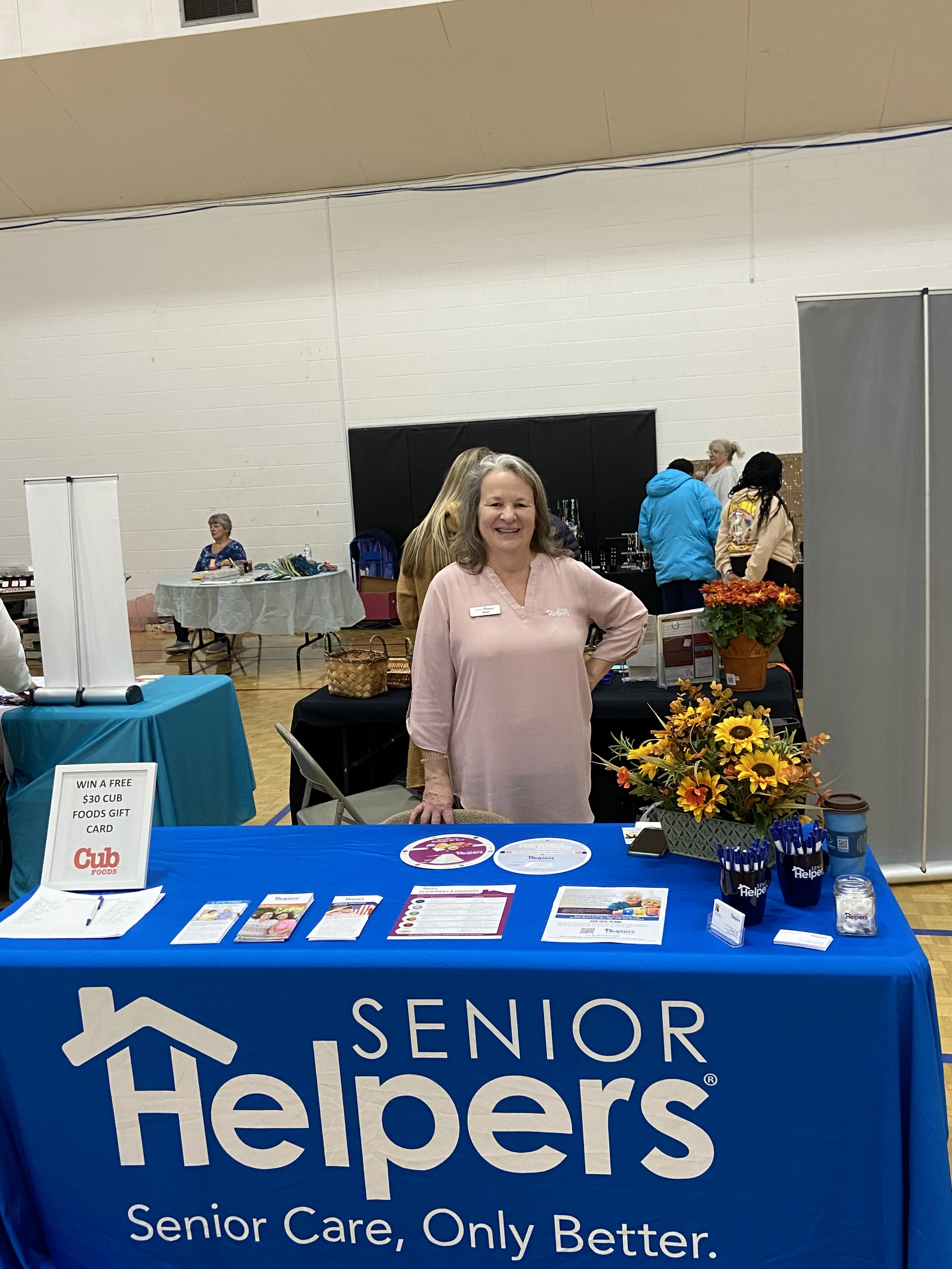 Check out Senior Helpers of Lake Minnetonka's Operations Manager, Jean Connor, at the Robbinsdale Senior Fair!