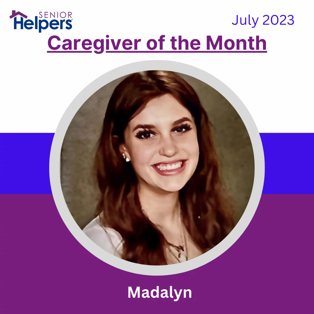 This is Madalyn, our July 2023 Caregiver of the Month. She has been extremely loyal, kind, and helpful when working with her clients. Madalyn enjoys reading, writing, and hanging out with her friends. Congratulations Madalyn!