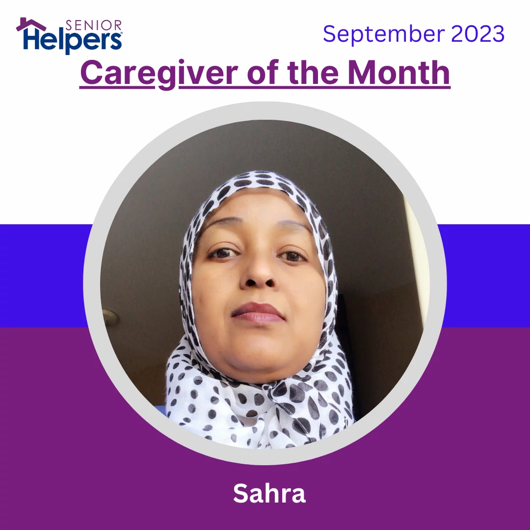 This is Sahra, our September 2023 Caregiver of the Month. She has been extremely devoted, hardworking, and engaged when working with our clients. Sahra enjoys traveling, cooking, and when it rains outside. Congratulations Sahra!