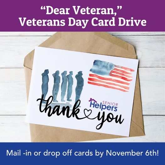 Our Annual Veterans Day Card Drive Event!