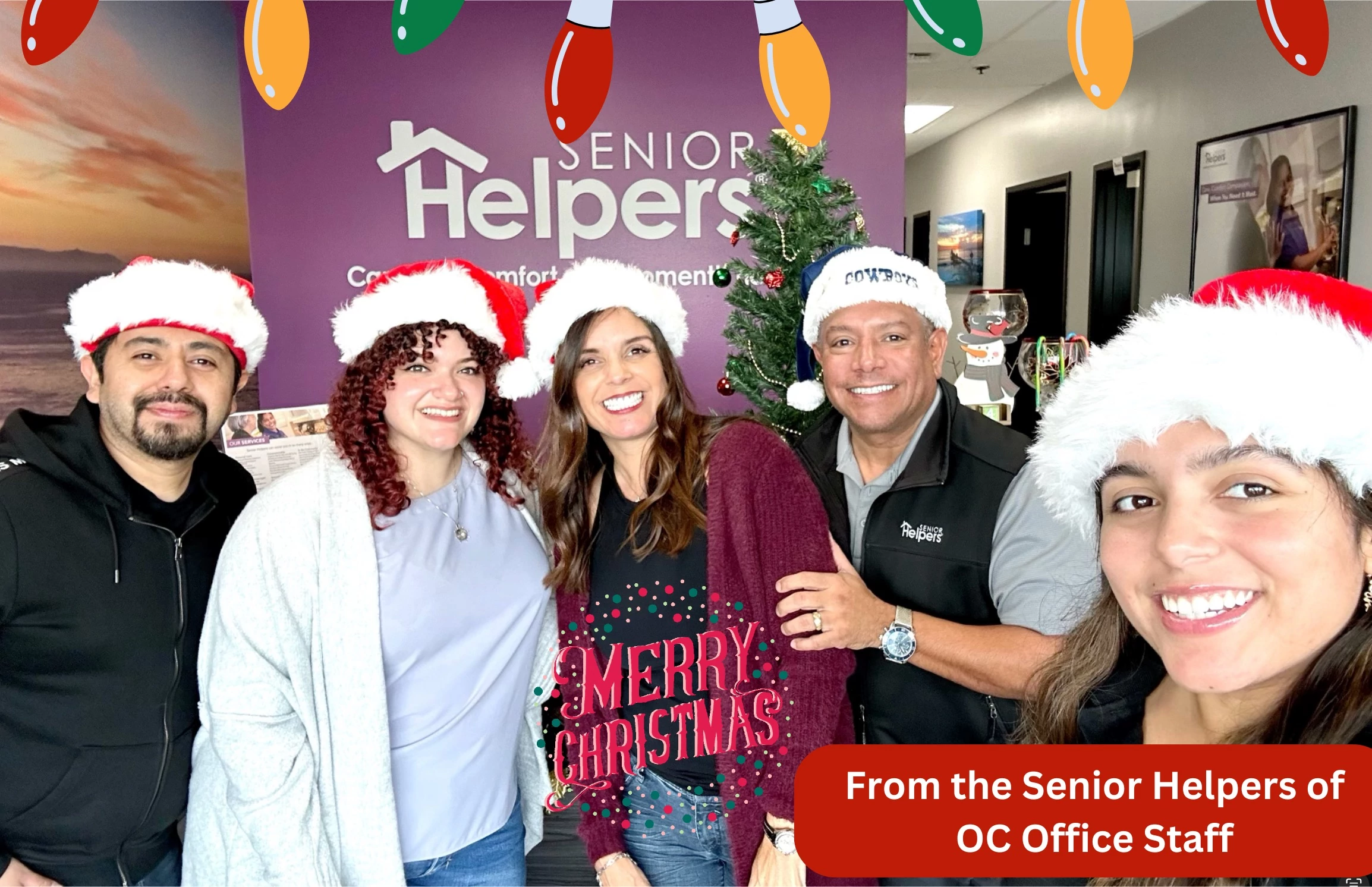 Merry Christmas & Happy Holidays from your family at Senior Helpers of South Orange County! Enjoy the time with family, friends, and the older adults in your life. 🎅🎄