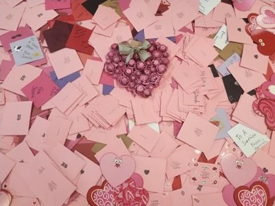 Over 1,300 Valentine's Day cards were created!