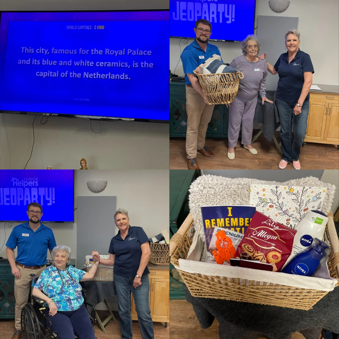A huge round of applause to Arbor Oaks At Tyrone for hosting an epic game of Senior Helpers Jeopardy! 🙌 The residents had a blast with this fun and stimulating activity, thanks to your incredible hospitality! 🎉🎈