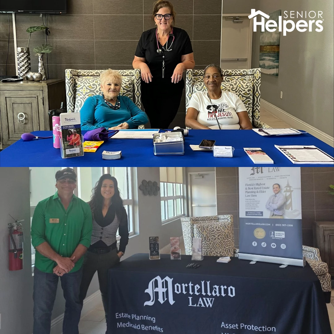 Earlier this week, Senior Helpers of St. Petersburg teamed up with Mortellaro Law to host an enlightening event at Harbour's Edge Senior Living Apartments! We provided complimentary Blood Pressure Screenings to prioritize health, while Mortellaro Law shared invaluable insights on the 'Five Most Important Documents' every senior should have. 📄✨