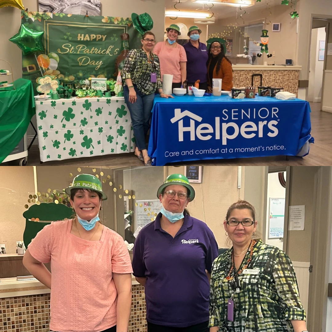 Senior Helpers of the Peninsula hosted a delightful St. Paddy's Day ice cream social at Crescent Oaks Memory Care in Sunnyvale on March 15th! 💚🎉 Residents and staff alike indulged in delicious ice cream flavors including vanilla, strawberry, chocolate, mint chocolate chip, and the crowd-favorite Neapolitan! 🍨😋