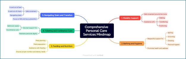 Comprehensive Personal Care Services Mindmap Daytona Fl