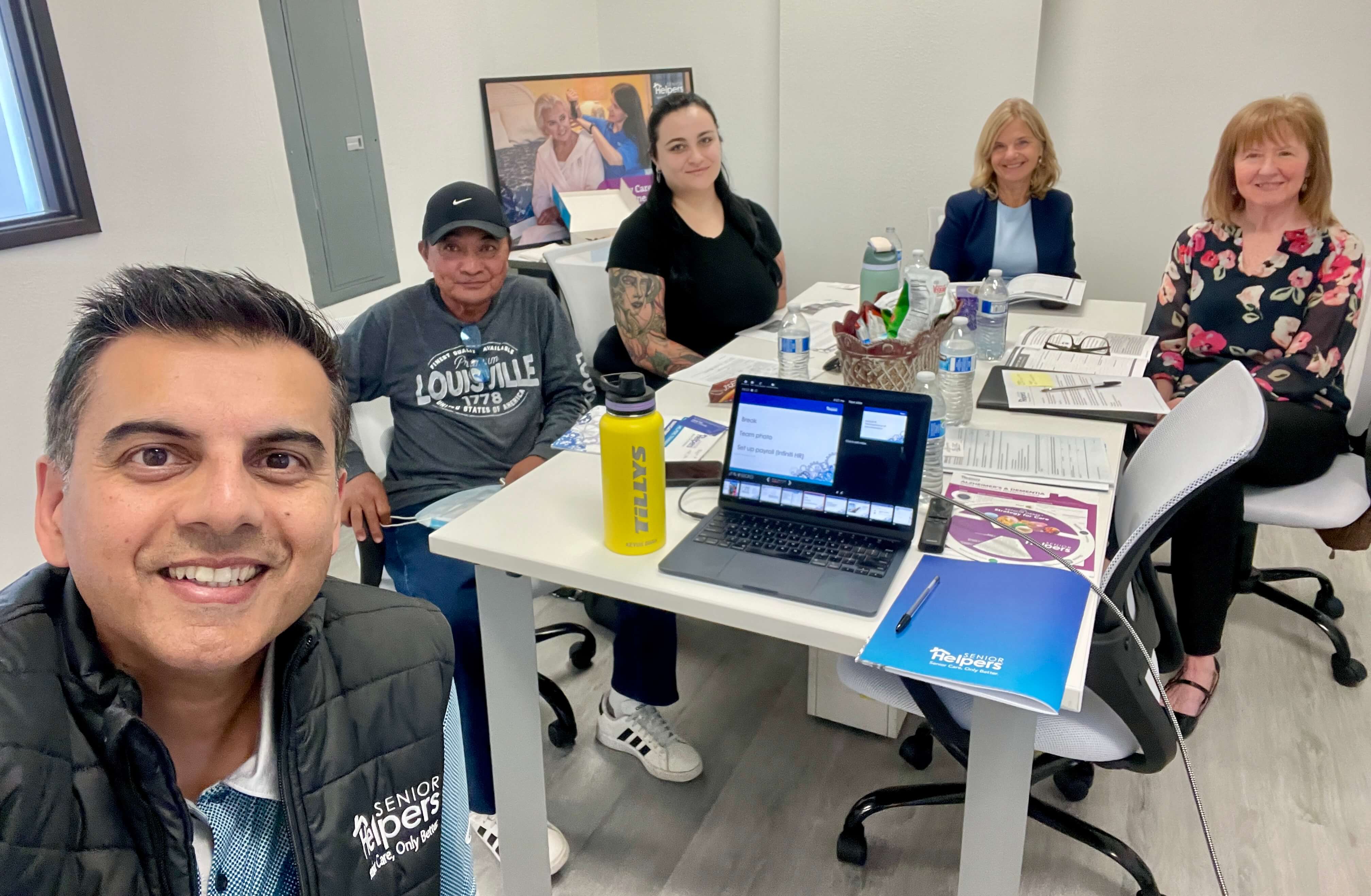 Welcoming a new batch of caregivers at new hire orientation & training.