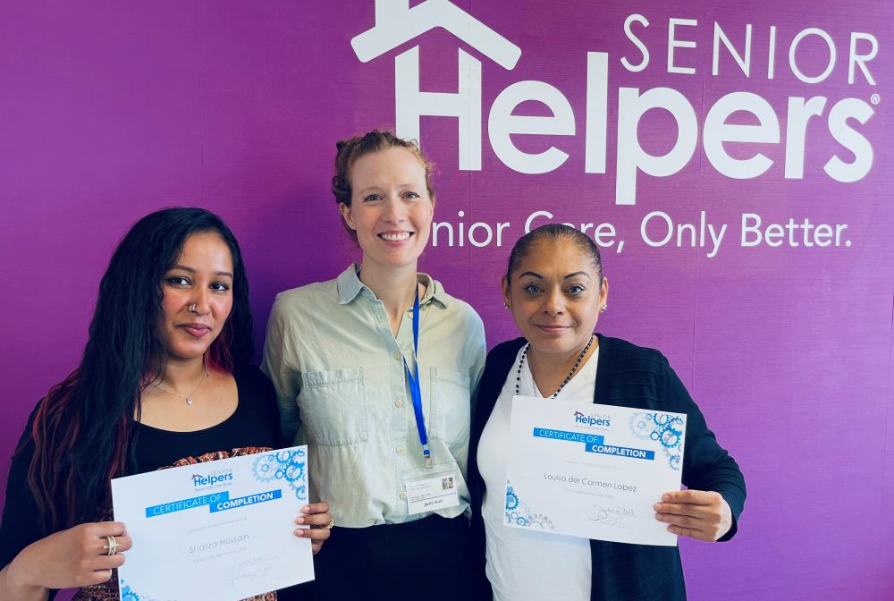 Congratulations to our newly on-boarded Home Health Aides, Shaliza and Louisa (seen in photo with our owner Julia Bolt.) We are excited to welcome you to our team!