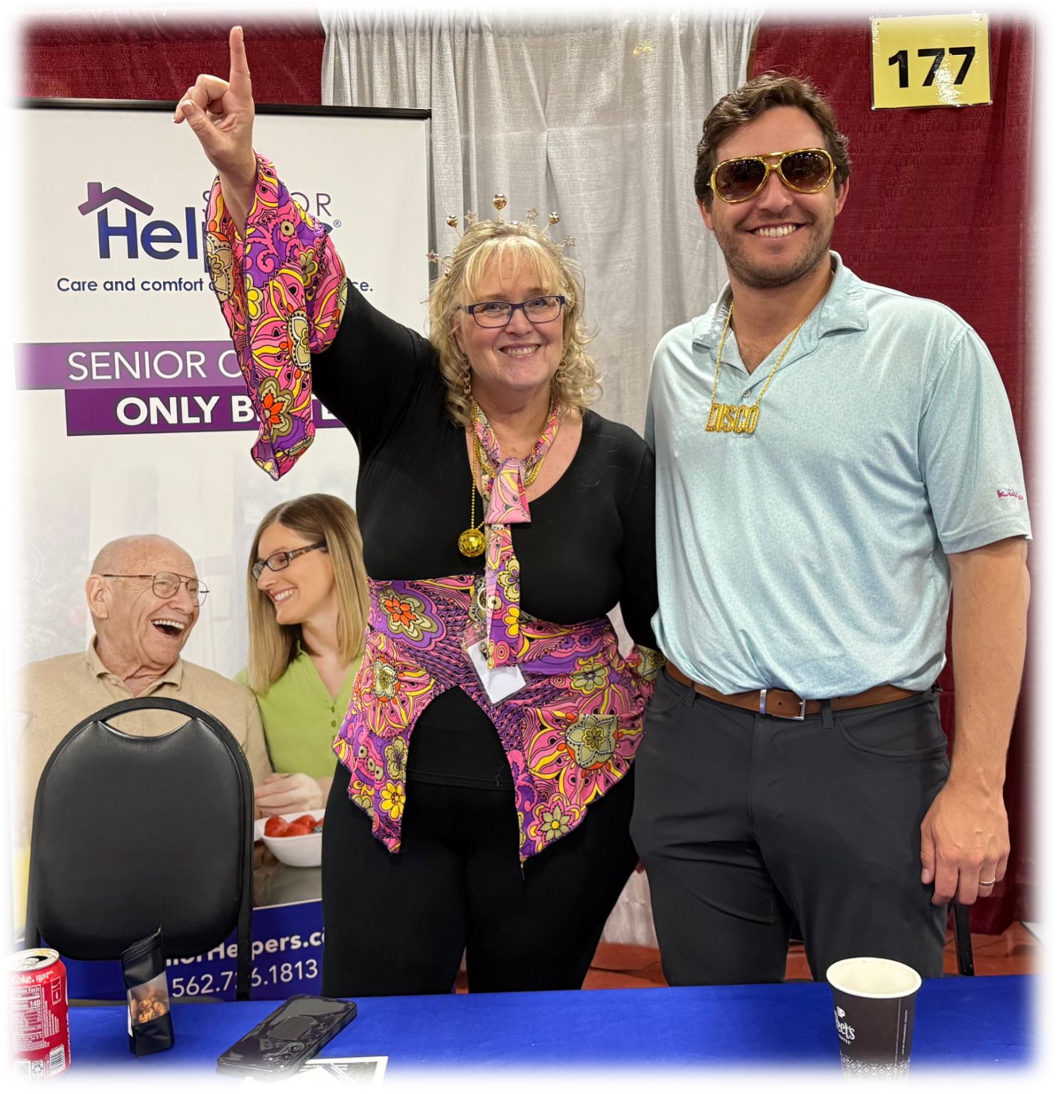 The theme this year was disco and Corey Davis and Sandi Truesdell did their best to get into the disco spirit! 💃🕺🪩