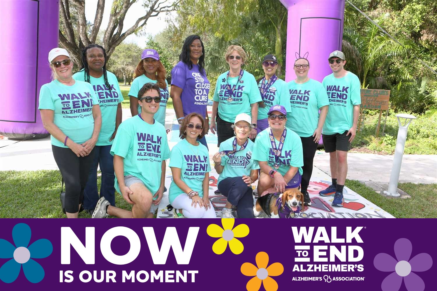 The Senior Helpers Team participating in the Broward Walk to End Alz on December 6, 2025!