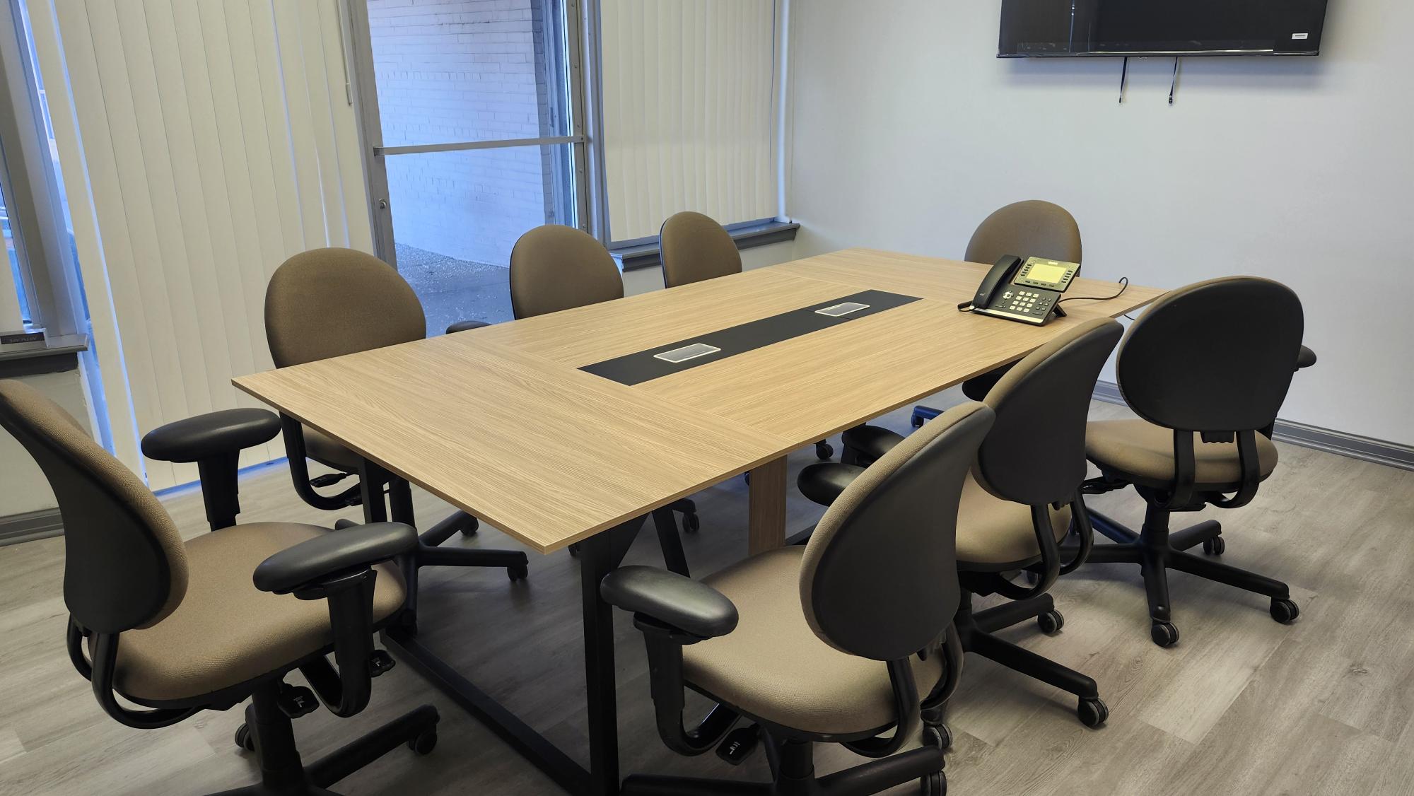 Where collaboration happens — our conference room is where ideas are shared, training takes place, and our team comes together to better serve our clients and families.