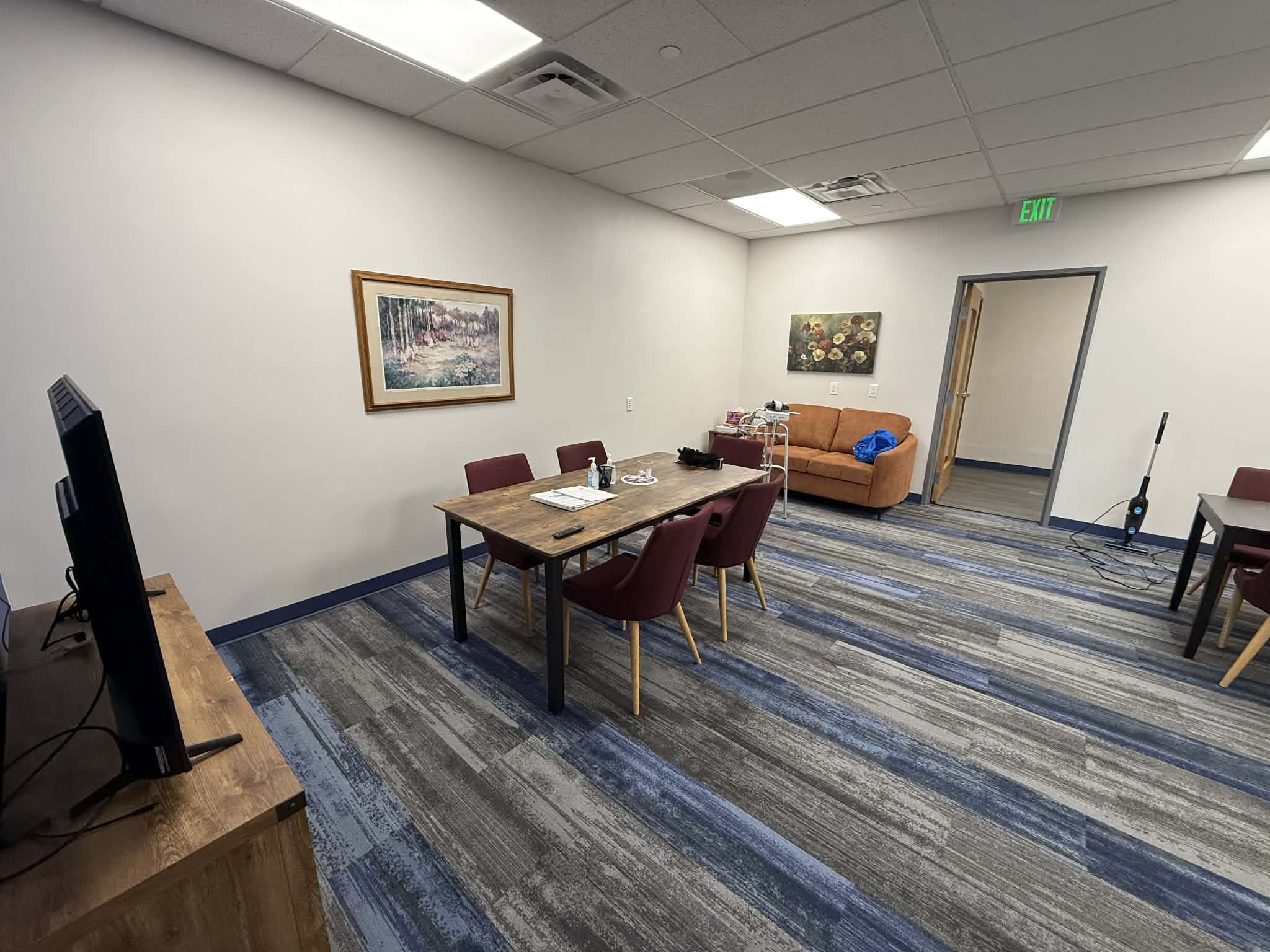 Wide view of the Dining and Living Areas of our COE.